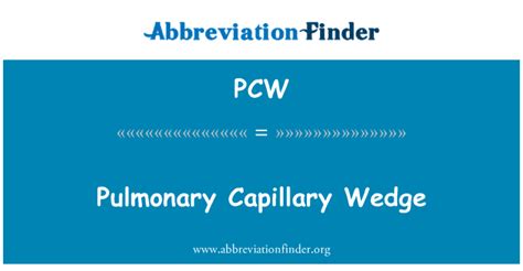 meaning of pcw|PCW .
